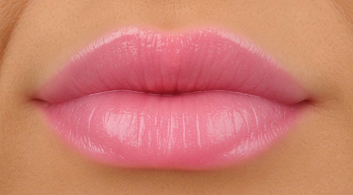 Lippen met Lipgloss Girly