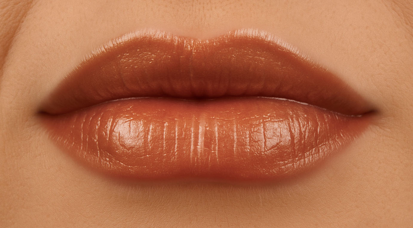 Lippen met Lipgloss Twinling Gold