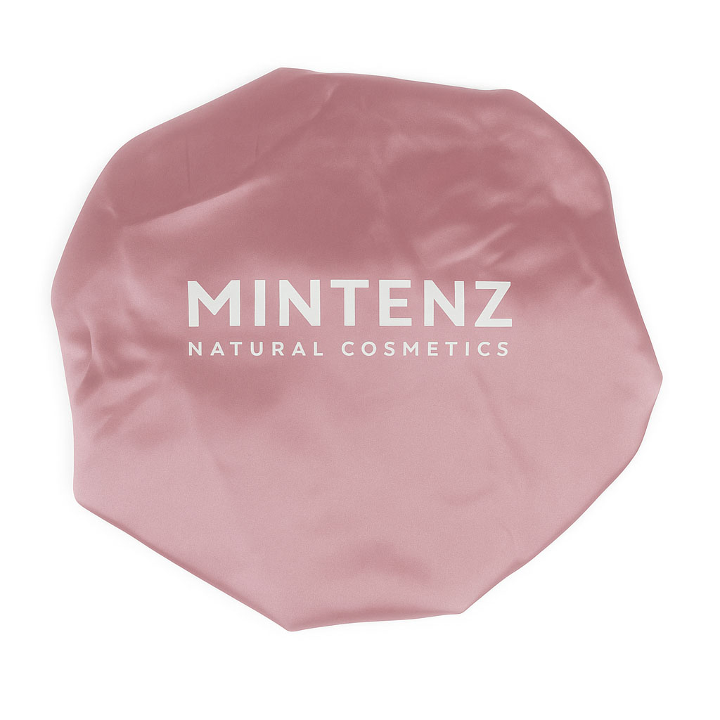 Satijnen Slaapmuts Roze Buitenkant