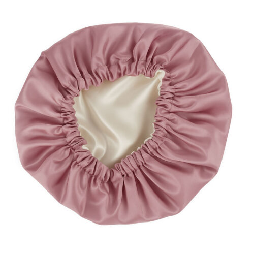 Satijnen Slaapmuts Roze Binnenkant
