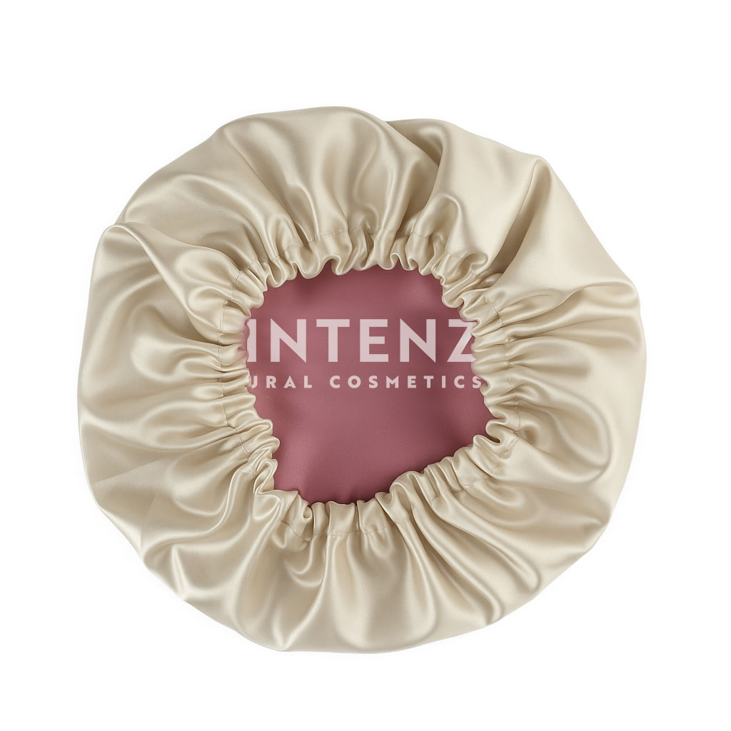 Satijnen Slaapmuts Roze binnenkant