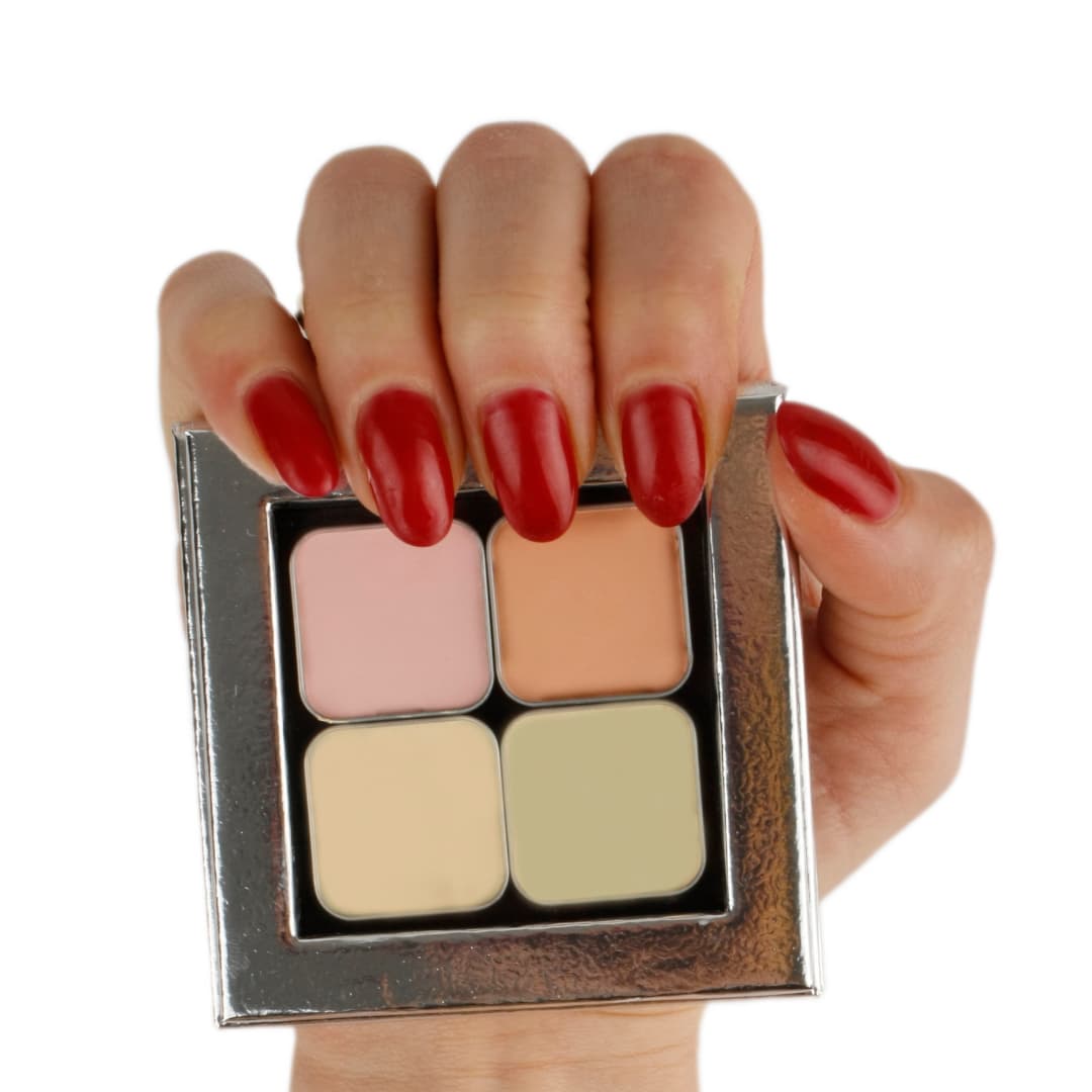 Swatches-CreamColorCorrector-Pink-Peach-Yellow-Olive