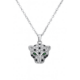 Leopard Necklace Zilver